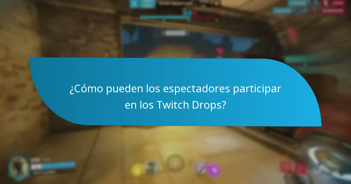 ¿Cómo pueden los espectadores participar en los Twitch Drops?