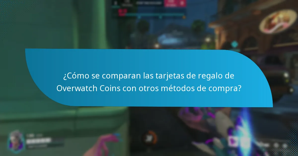 ¿Dónde puedo comprar tarjetas de regalo de Overwatch Coins?