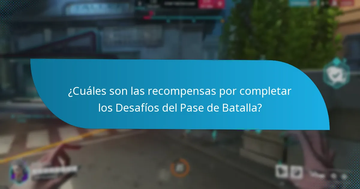 ¿Cuáles son las recompensas por completar los Desafíos del Pase de Batalla?