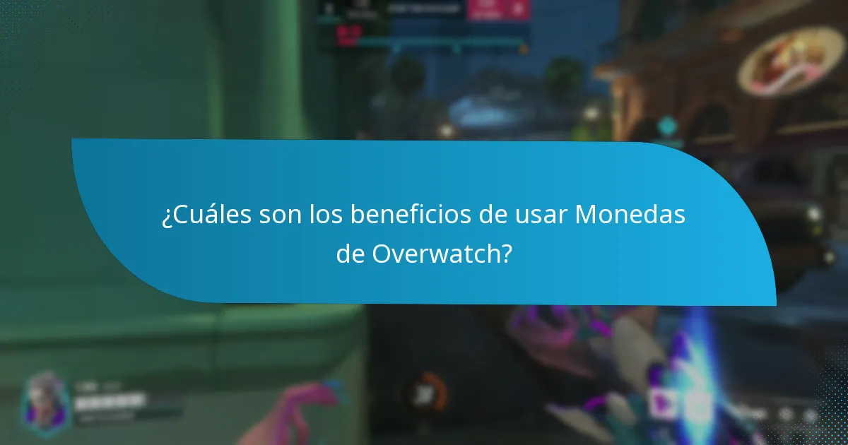 ¿Cómo se comparan las Monedas de Overwatch con otras monedas del juego?